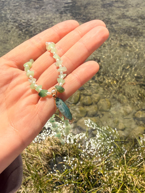 Freshwater Necklace - Precious Stones